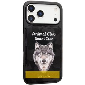 TPU+PC чехол Animal Club для Apple iPhone 16 Pro (6.3") Black