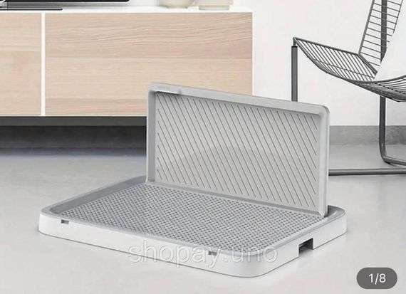 Туалет для собак із захисною стінкою 50*39 см | Зображення 1