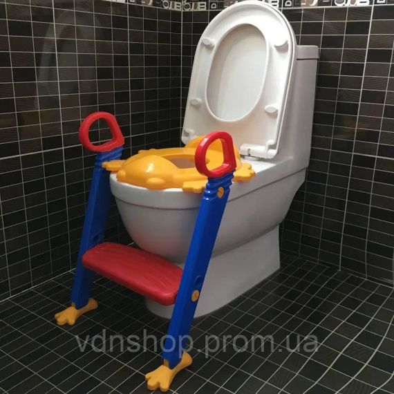 Дитяче сидіння на унітаз із приставними сходами Froggie | Зображення 1