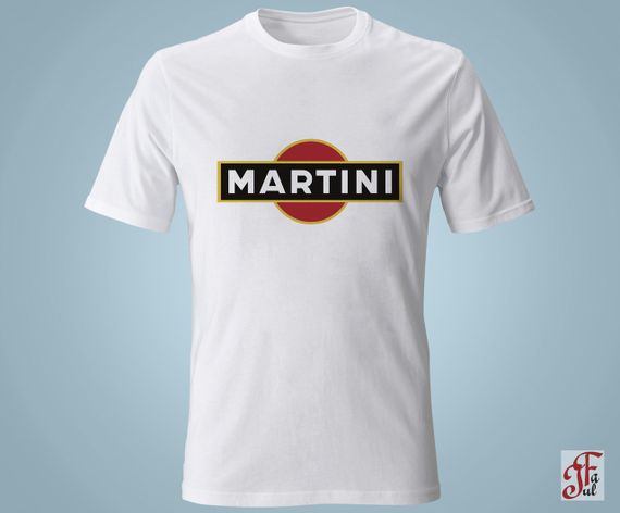 Футболка з принтом логотип Martini XL