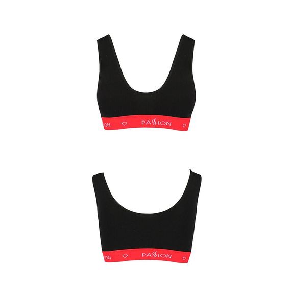 Спортивний топ на широких бретелях Passion PS003 TOP black, L | Зображення 4