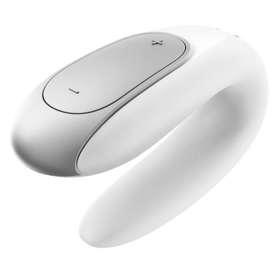 Смартвібратор для пар Satisfyer Double Fun (White) з пультом ДК | Зображення 3