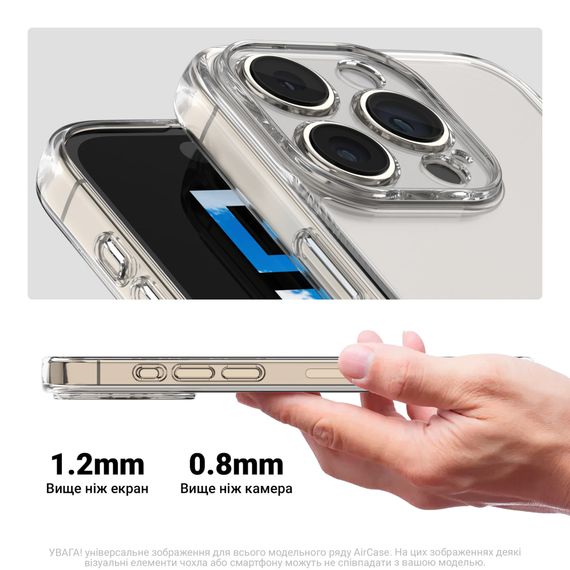 Чохол до мобільного телефона Armorstandart Air Nothing Phone (2a) Plus Camera cover Clear (ARM80427) | Зображення 2