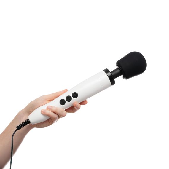 Вібромасажер DOXY Original White, дуже потужний, живлення 220В, пульсівні вібрації | Зображення 5