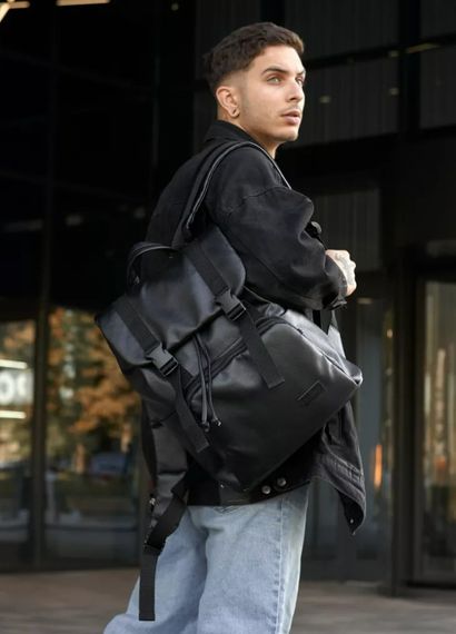 Чоловічий рюкзак Sambag Loft Zard чорний 46 х 28 х 13 см (22618001m) | Зображення 2