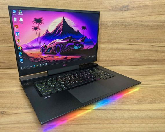 Игровой ноутбук Б-класс Dell G7 7500 / 15.6" (1920x1080) IPS / Intel Core i7-10750H (6 (12) ядер по 2.6 - 5.0 GHz) / 16 GB DDR4 / 1000 GB SSD / nVidia GeForce RTX 2060, 6 GB GDDR6, 192-bit / WebCam / Windows 10 б/у + Подарок Беспроводная мышь / USB | Зображення 3