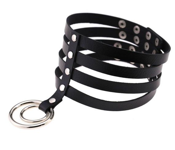 Чокер-ошейник SKN-AS21 WHITE sexstyle | Зображення 2