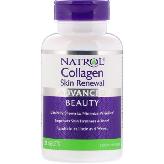 Комплекс для шкіри, волосся, нігтів Natrol Collagen Skin Renewal 120 Tabs NTL-07372