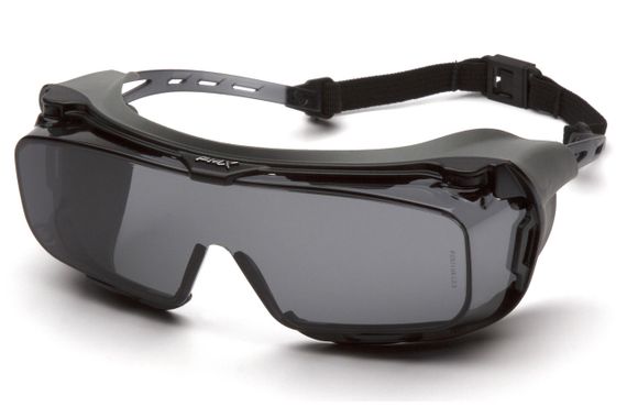 Окуляри захисні з ущільнювачем Pyramex Cappture-Plus (gray) Super Anti-Fog H2MAX, сірі