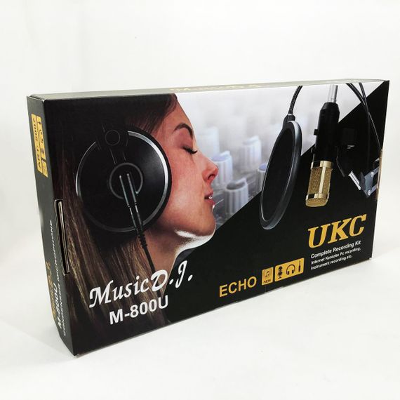 Микрофон Студийный конденсаторный Music D.J. M-800U со стойкой и ветрозащитой | Зображення 6