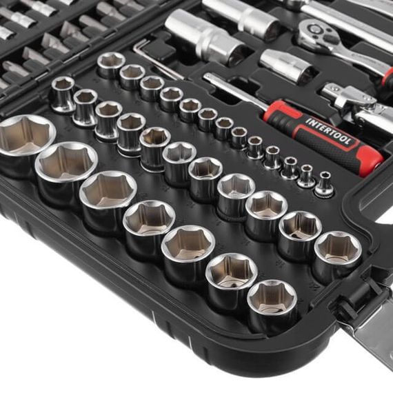 Набір інструментів 94 од., STORM, 1/2", 1/4", Cr-V INTERTOOL ET-8094 | Зображення 4