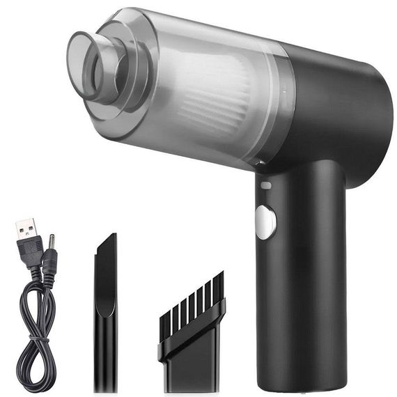 Автомобільний пилосос 2в1, 120Вт Vacuum cleaner, Чорний / Акумуляторний пилосос для машини / Бездротовий пилосос в авто