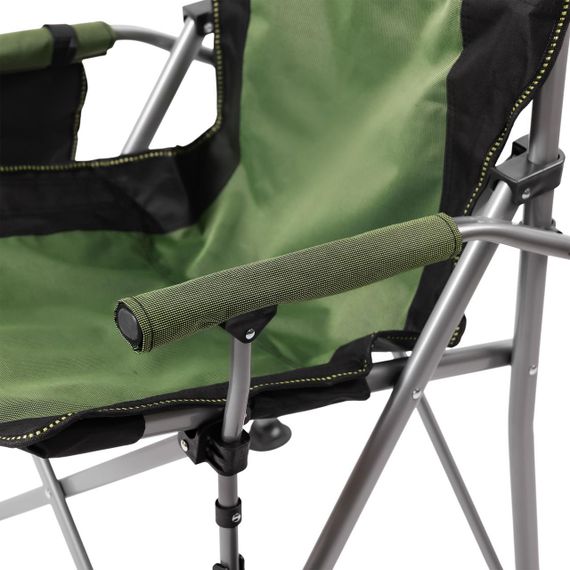 Крісло для риболовлі розкладне туристичне 60х57х92 см складне крісло для кемпінгу на природу Зелене | Зображення 8