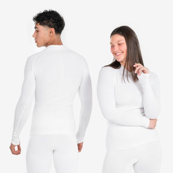 Термофутболка з довгими рукавами Keepdry для дорослих біла - 2XL. | Зображення 2