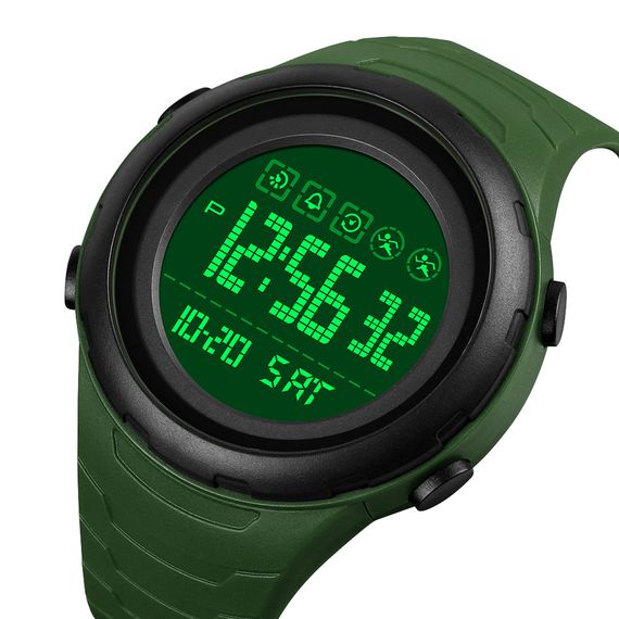 Чоловічий годинник Skmei 1674AGBK Army Green-black | Зображення 2