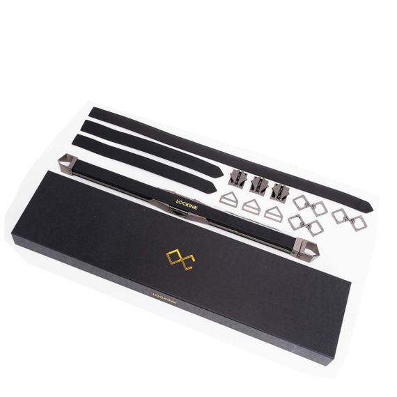 Фиксатор-распорка LOCKINK Adjustable Spreader Bar Set - Black Sex Aura