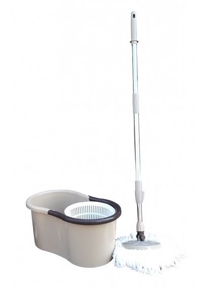 Швабра та відро з віджимом пластик Magic Mop Baba do 10 л | Зображення 2
