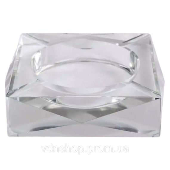 Скляна попільничка для сигарет 13х13х4 см попільничка квадратна настільна HP-4-132