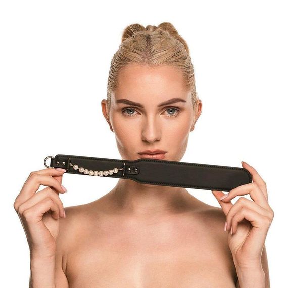 Паддл Guilty Pleasure Pearl з перлами, чорно-золотий Sex Aura | Зображення 5