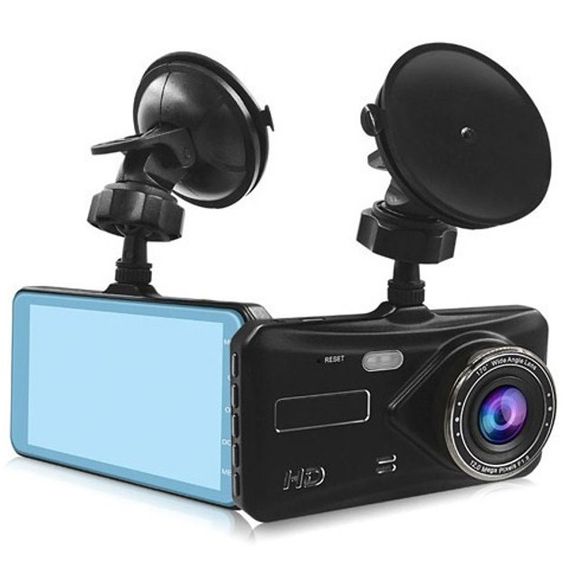 Автомобильный видеорегистратор с двумя камерами T672, LCD 4",1080P Full HD, с поддержкой ночного видения | Зображення 4