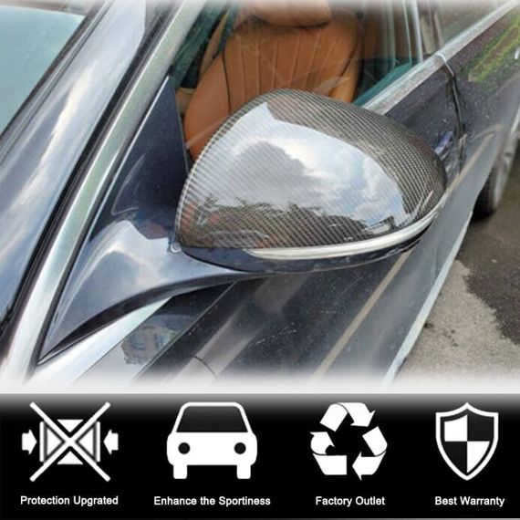 Накладки на Зеркала Карбон для Mercedes C-class W206 2022- гг | Зображення 1