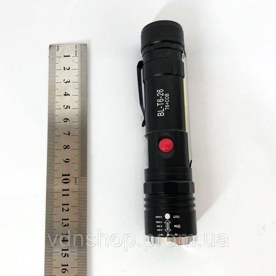 Світлодіодний ліхтарик Акумуляторний ліхтар Police T6-26+T6+COB, Пило-вологозахищений ліхтарик FM-61 | Зображення 4