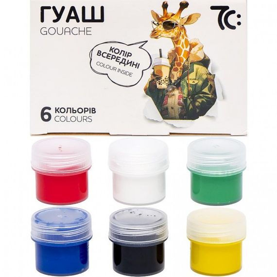 Дитячі гуашеві фарби 7C20602, 6 кольорів по 16 мл | Зображення 2