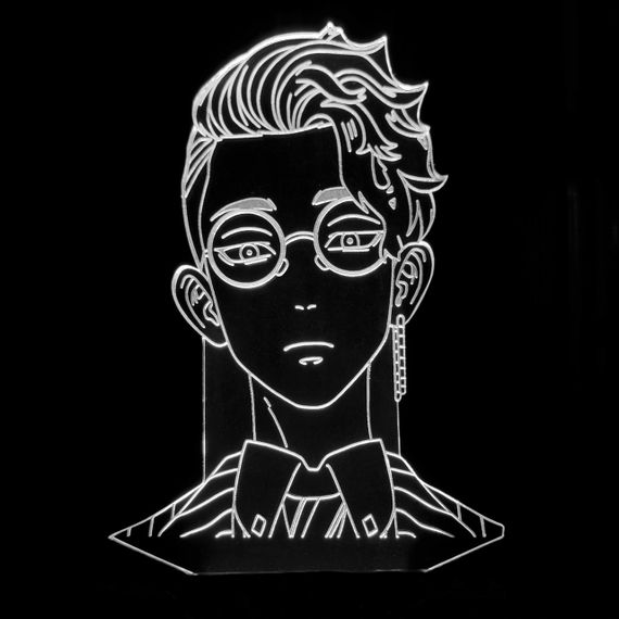 Акриловий світильник-нічник Сюдзі Ханма білий tty-n001427