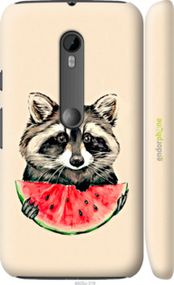 Чохол на Motorola Moto G3 Єнотик з кавуном "4605m-318-2448"