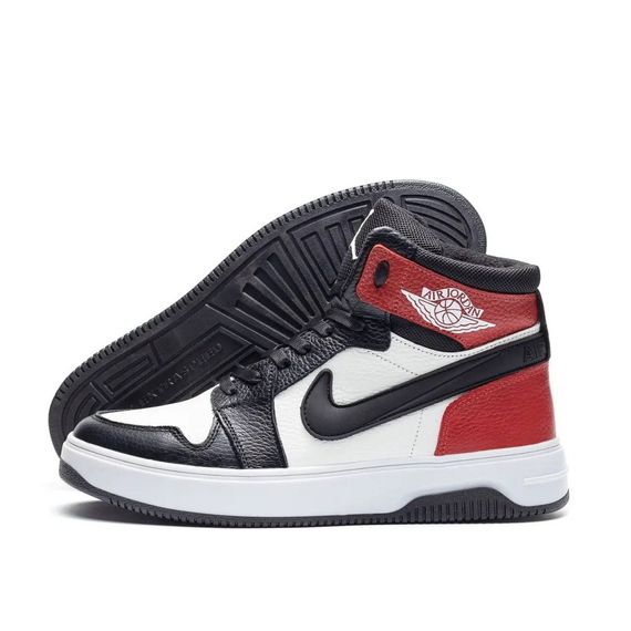 зимові  ботинки Nike Air  Max колір :білий / чорний/ красний | Зображення 2