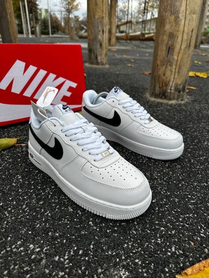 Зимові кросівки Nike Air Force, ТОП якість (low) білі | Зображення 3