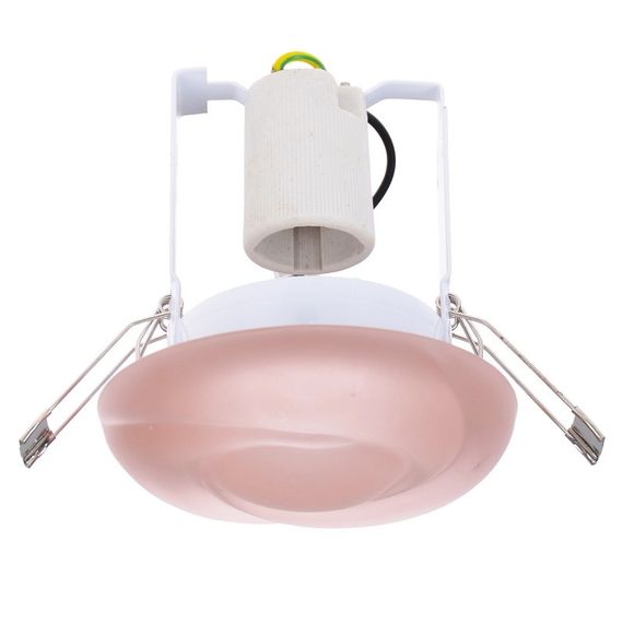 Світильник точковий декоративний для ванної HDL-G41 (09) pink E14