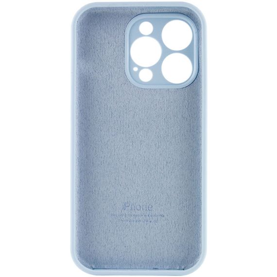 Чохол Silicone Case Full Camera Protective (AA) для Apple iPhone 14 Pro (6.1") Блакитний/Sweet Blue | Зображення 3