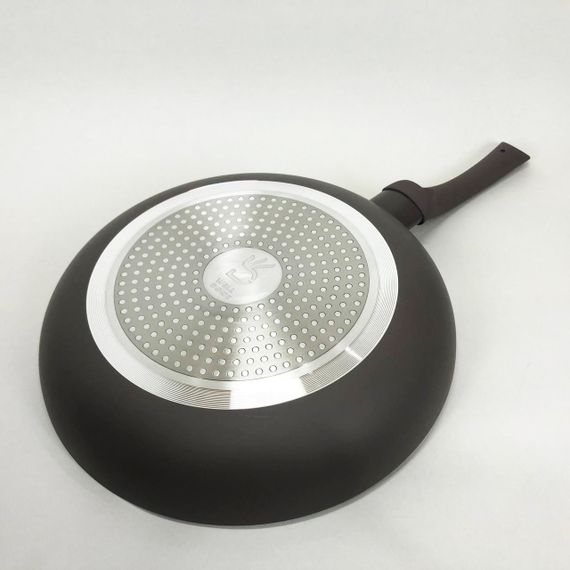 Сковорода алюмінієва 28 см WELL DONE WD-1018B індукція, сковорода з товстим дном, зручна на кухню | Зображення 1