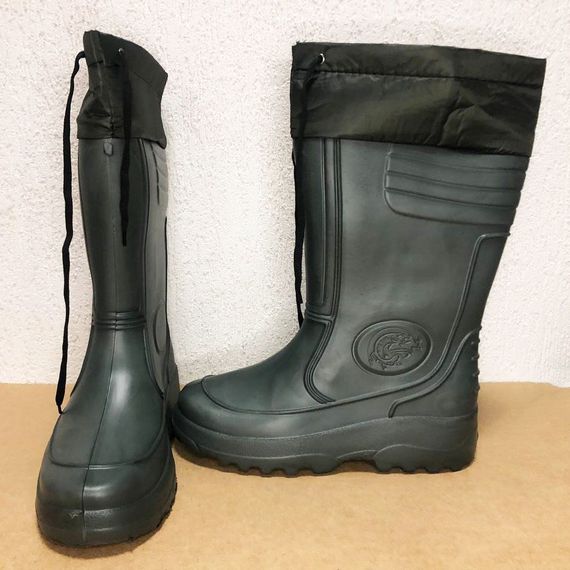 Чоботи гумові високі чоловічі 45р 30см утеплені, Активні чоловічі гумові чоботи | Зображення 4