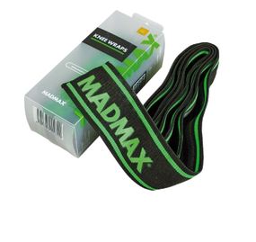 Бинти на коліна MadMax MFA-299 Non slide &amp; slip knee wraps 2.0m Black/Green