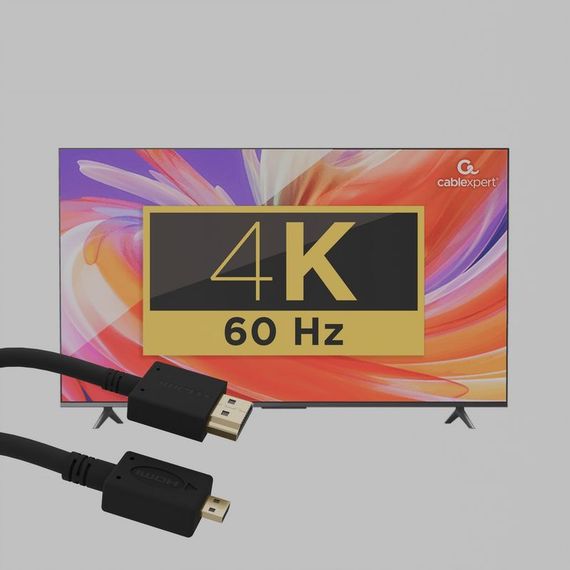 Кабель Cablexpert CC-HDMID-10, вилка/ micro-вилка (D-тип), з позолоченими конекторами, 3 м | Зображення 2