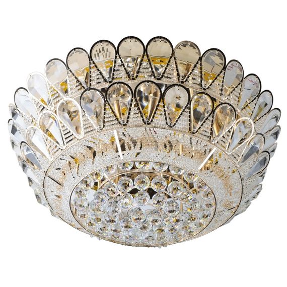 Люстра торт потолочная с подсветкой LED E14 40W Glass (BCL-607C/9)
