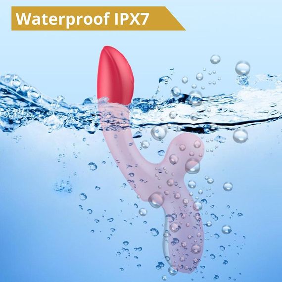 Вібратор - Erospace Sweet Play G-Spot & Critoral Flappinng Vibrator A16 sexstyle | Зображення 7