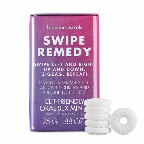 Розпродаж! М'ятні цукерки Bijoux Indiscrets Swipe Remedy – clitherapy oral sex mints термін 11.04.26 | Зображення 1
