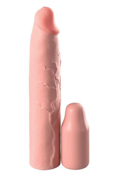 Насадка на пеніс Pipedream Fantasy X-tensions Elite бежева, 23 см Sex Aura | Зображення 1