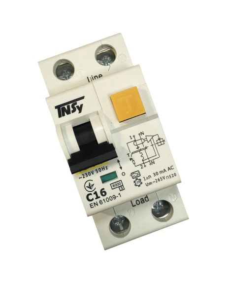 Автоматичний вимикач диференційного струму АВДс-18 2Р 16А 30мА тип АС 6 кА х-ка С Ny95506286 | Зображення 4