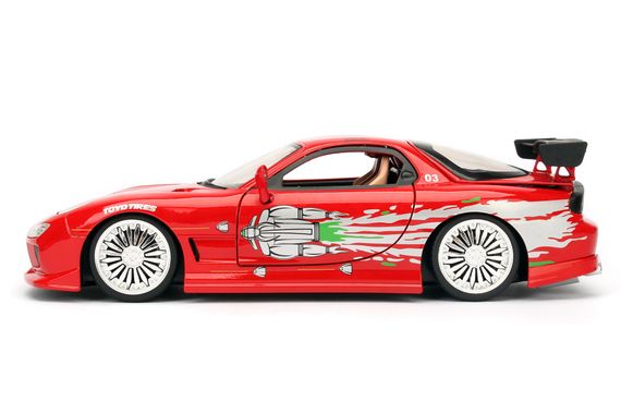 Ігрова металева машинка Fast and Furious Mazda RX-7 1993 red | Зображення 8