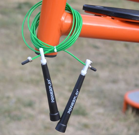 Скакалка швидкісна Паверплей 4202 Ultra Speed Rope Зелена (2,9m.) | Зображення 5