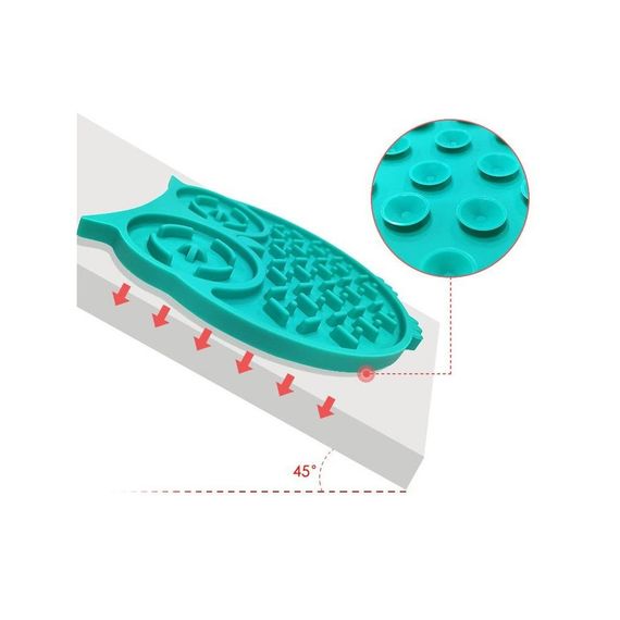 Килимок-годівниця WahoPet для собак Сова силіконова зелена | Зображення 3