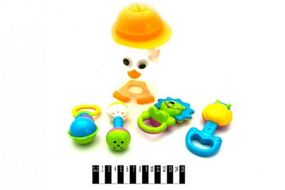 Уцінка. Набір брязкалець в баночці пингвинчика "Baby Playset" (4 шт) - зламан контейнер