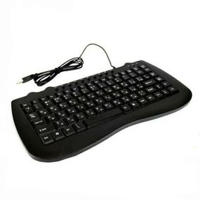Клавіатура дротова KP-988 mini USB кабель 1.3 м чорний (2549_325)