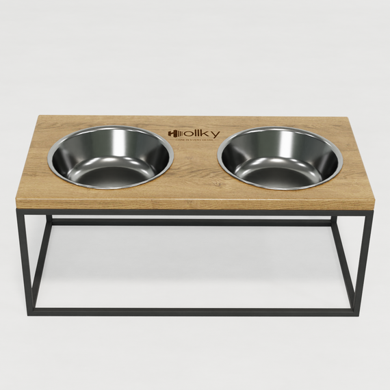 Миски на подставке для больших собак Hollky Base XL20 (2 × 1,8 л) BXL20-522620-GRNT | Зображення 2