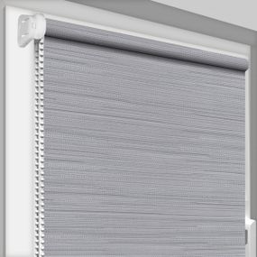 Рулонна штора Rolets Меланж преміум 1-4-1050 105x170 см відкритого типу Світло-сіра