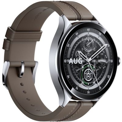 Смарт-часы Xiaomi Watch 2 Pro Bluetooth Silver Case with Brown Leather Strap (1006733) | Зображення 2